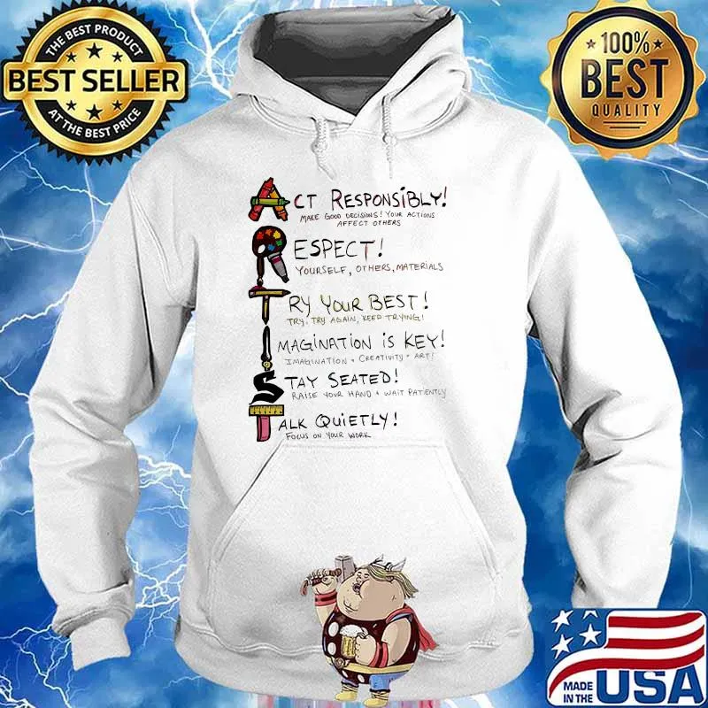 Actist act responsibly respect try your best Hoodie