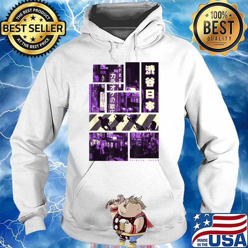 Aesthetic Vaporwave. Japan Style 90s Clothes Tokyo Shibuya T-Shirt Hoodie