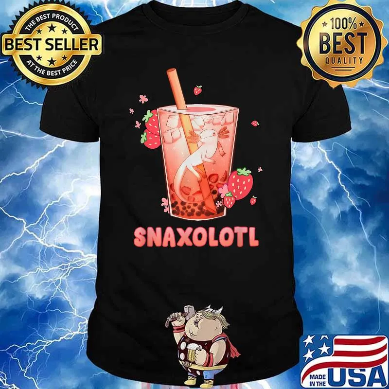 Axolotl Lover Snaxolotl Kawaii T-Shirt
