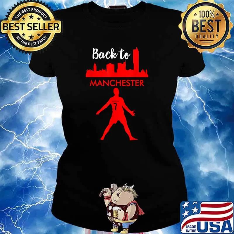 Back To Manchester United Ronaldo Football Fans No.7 T-Shirt Ladies tee