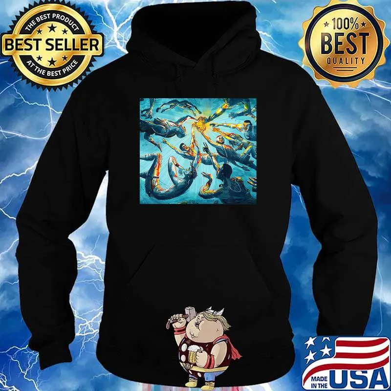 Basketball underwater design fireball T-Shirt Hoodie