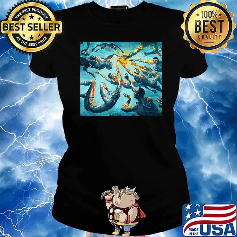 Basketball underwater design fireball T-Shirt Ladies tee