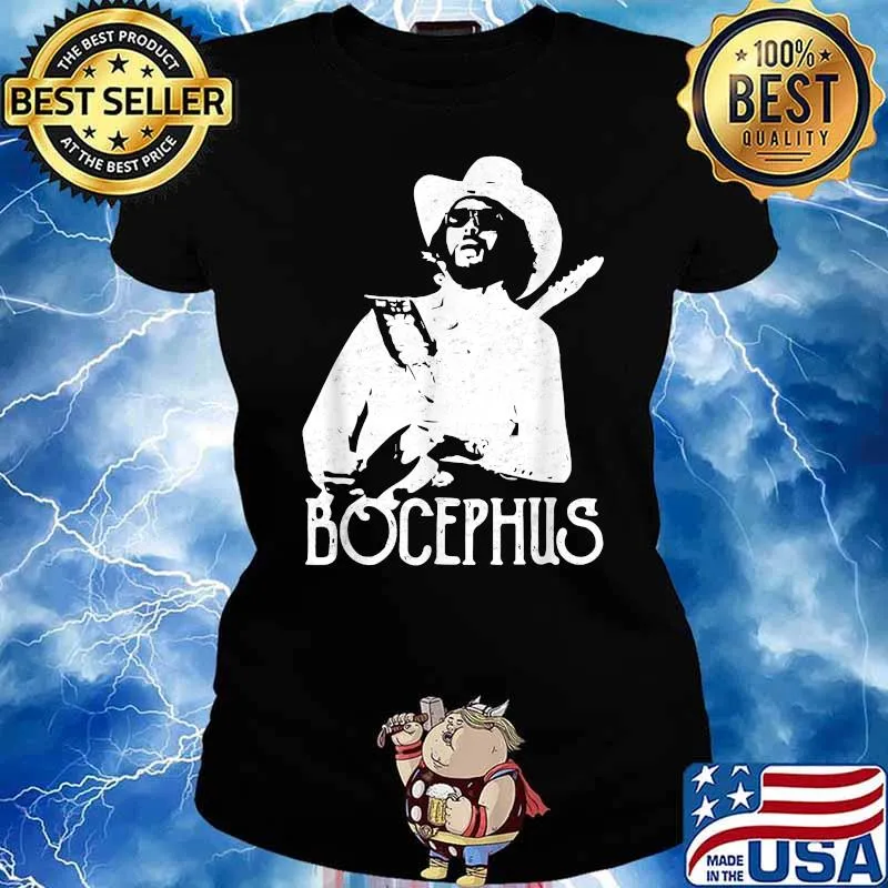 Bocephuss Retro Hank Jr Art Williams Music T-Shirt Ladies tee