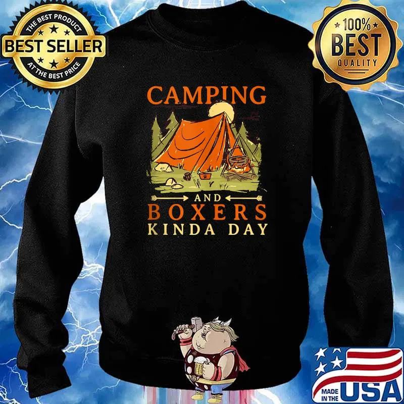 Camping and Boxers Kinda Day German T-Shirt Sweater