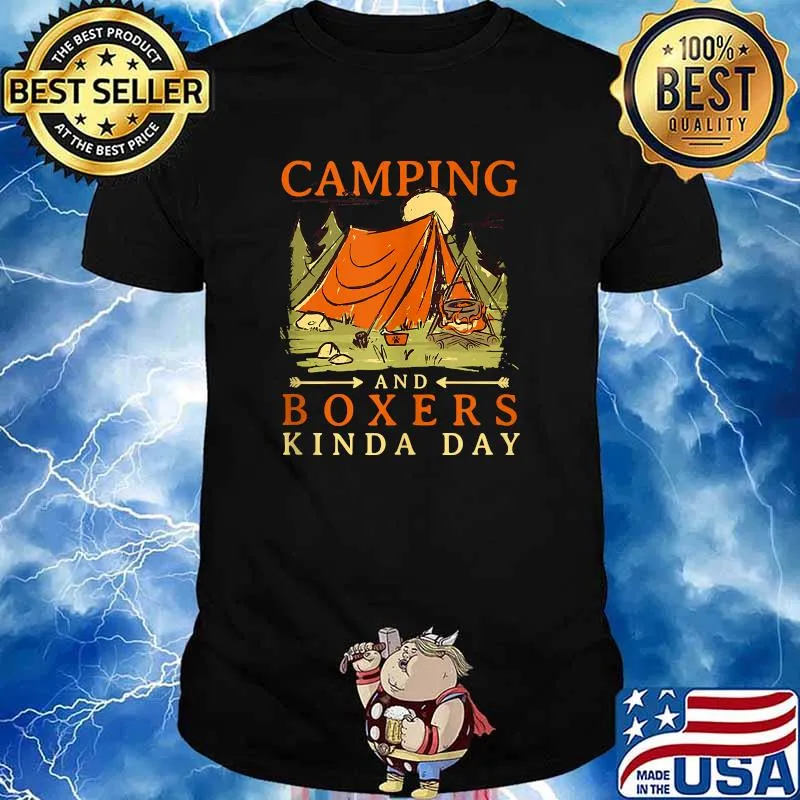 Camping and Boxers Kinda Day German T-Shirt