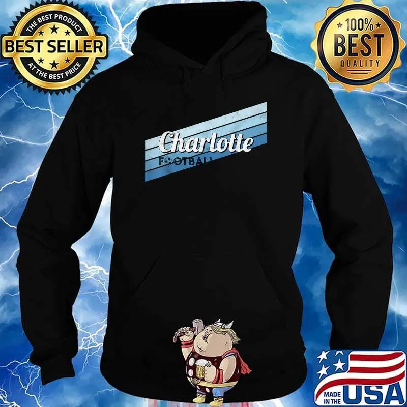 Charlotte Retro Soccer Football T-Shirt Hoodie