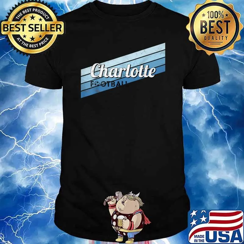 Charlotte Retro Soccer Football T-Shirt