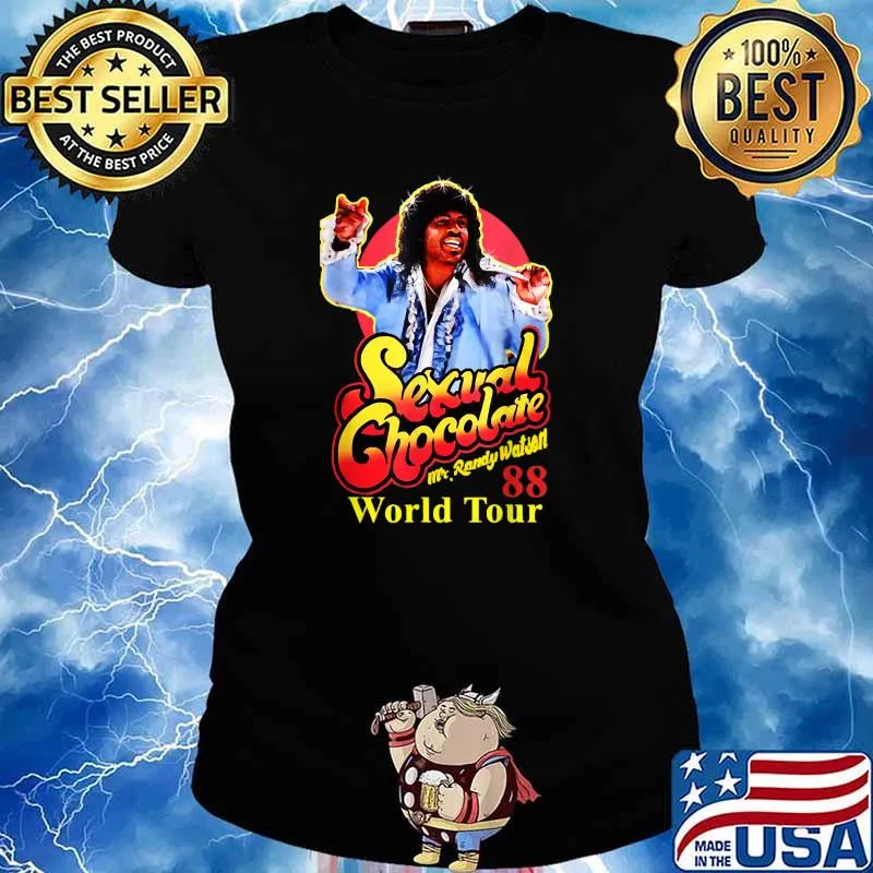 Classic vintage 1970s Sexual Chocolate World Tour T-Shirt Ladies tee