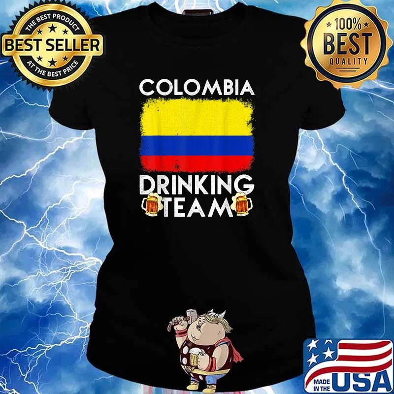 Colombia Drinking Team Design Colombian Drinking Team T-Shirt Ladies tee