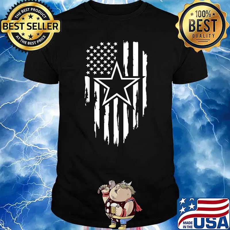 Dallas Jersey Football CowBoys Flag Usa T-Shirt