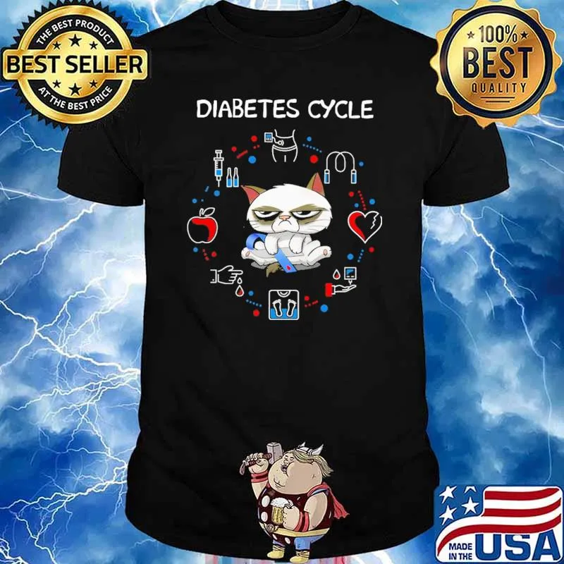 Diabetes Cycle Cat Awareness Shirt