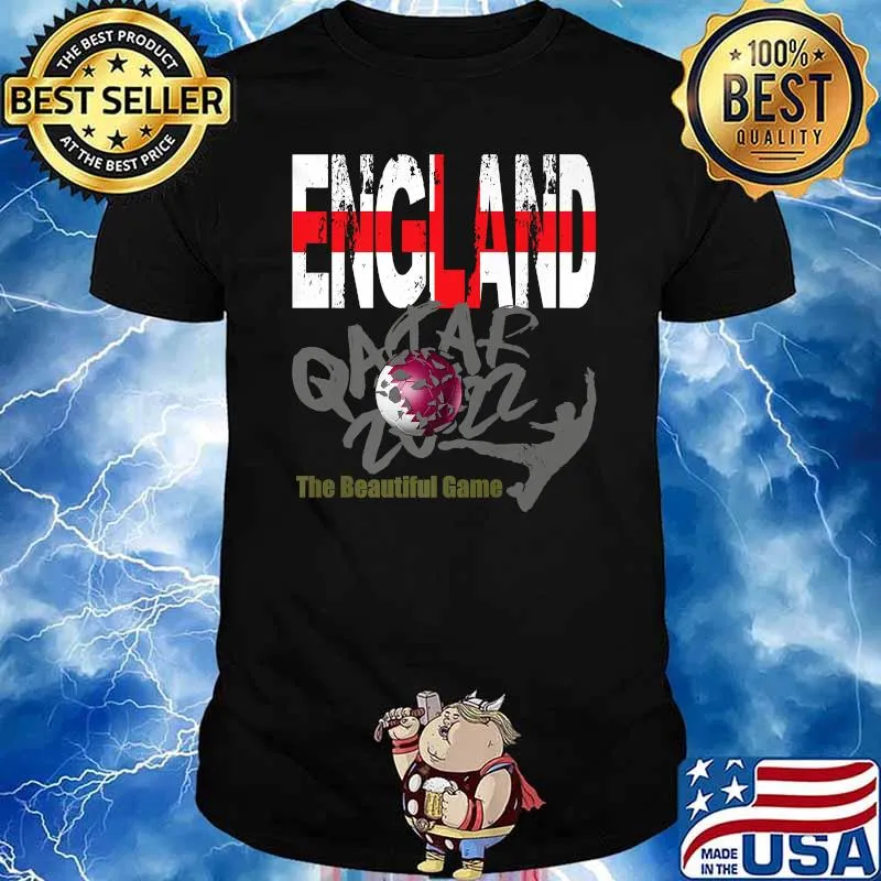 England 2022 World Team Quatar The Beautiful Game T-Shirt