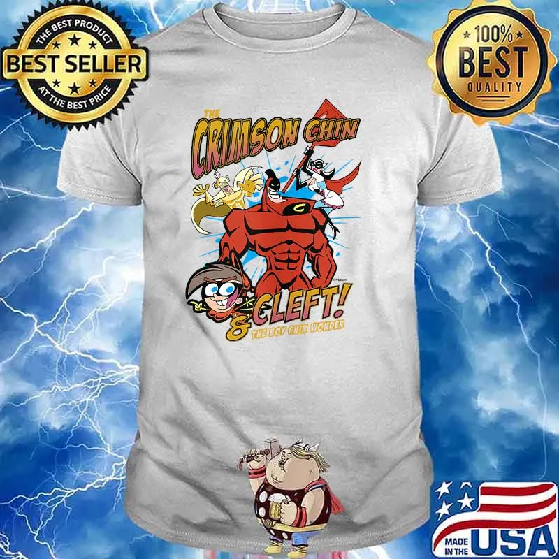 Fairly Odd Parents The Crimson Chin & Cleft The Boy Chin Wonder T-Shirt