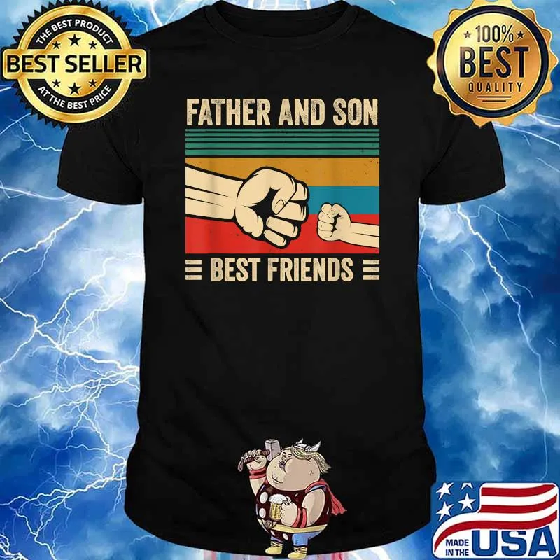 Father and Son Best Friends Vintage Father's Day T-Shirt