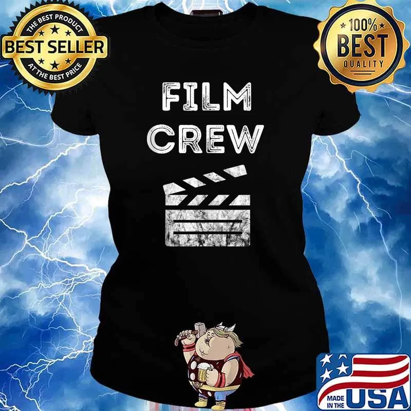 Film Crew Clapboard Filmmaker Film Producer Videographer T-Shirt Ladies tee
