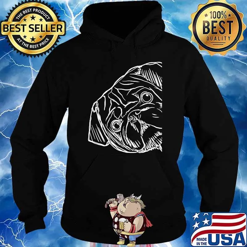 Funny Dog Pug T-Shirt Hoodie