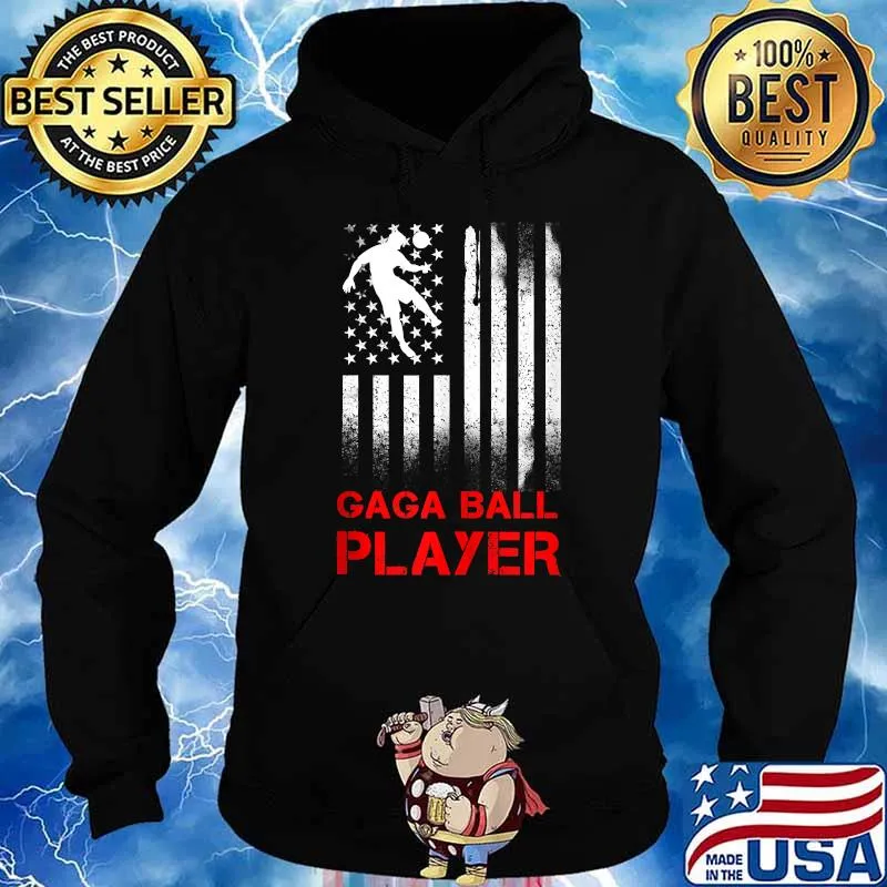 Gaga Ball Pit Player Ga-Ga flag t-s Hoodie