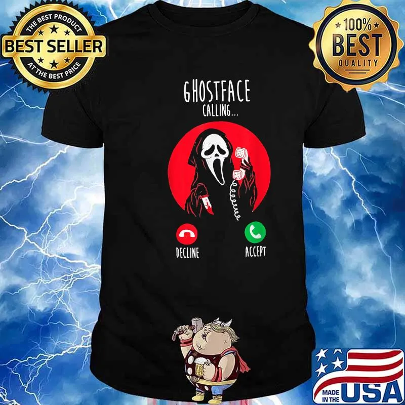 Ghostface Calling Halloween Blood Moon T-Shirt