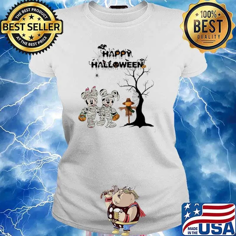 Happy Halloween Mickey Shirt Ladies tee