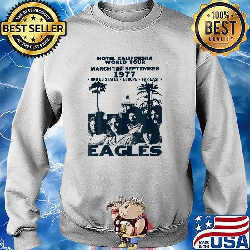 Hotel California World Tour Eagles Frog Life Cycle Amphibian Frog Lover Biology Science Tadpole T-Shirt Sweater