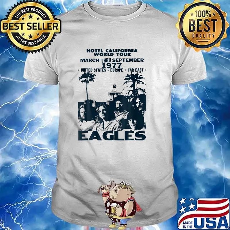 Hotel California World Tour Eagles Frog Life Cycle Amphibian Frog Lover Biology Science Tadpole T-Shirt
