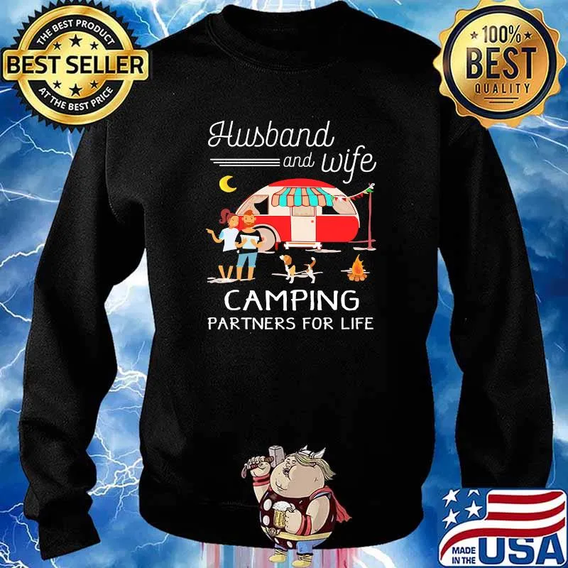 Husband and wife camping partners for life Sweater