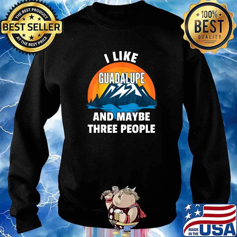 I Like Guadalupe And Maybe Three People Vintage T-Shirt Sweater