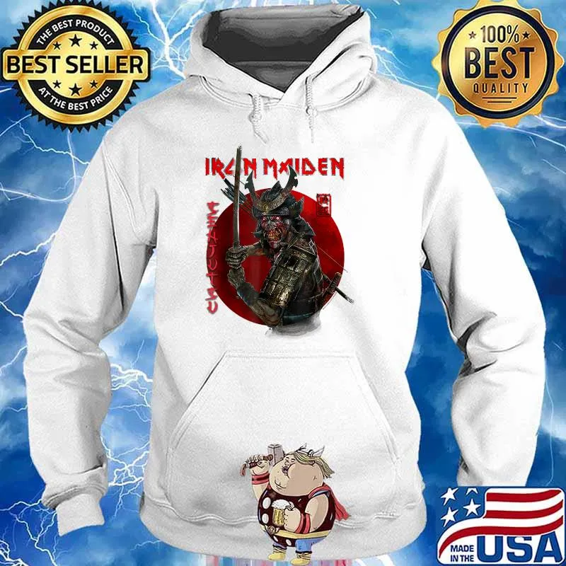 Iron Maiden Senjutsu Eddie Red Circle T-Shirt T-Shirt Hoodie