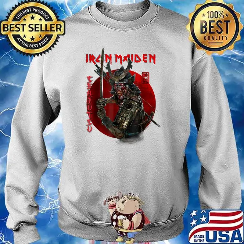 Iron Maiden Senjutsu Eddie Red Circle T-Shirt T-Shirt Sweater