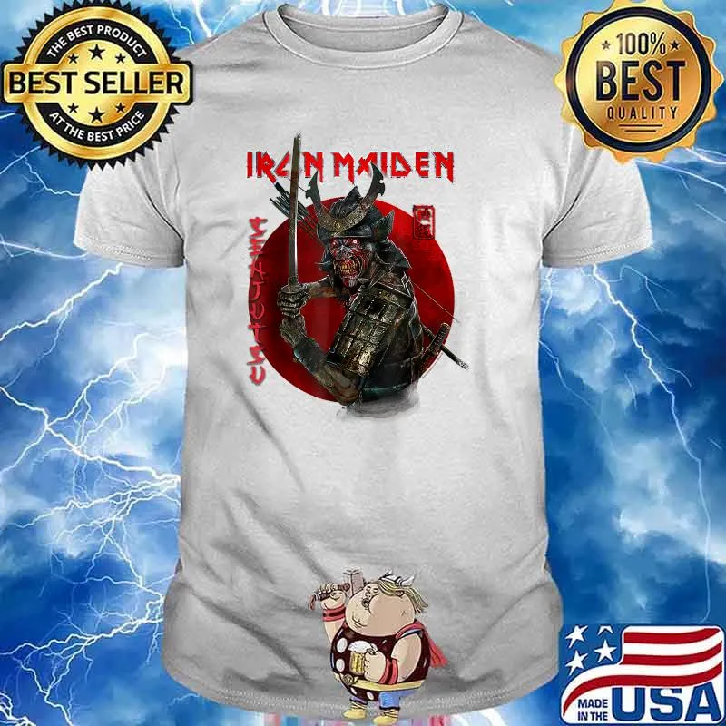 Iron Maiden Senjutsu Eddie Red Circle T-Shirt T-Shirt