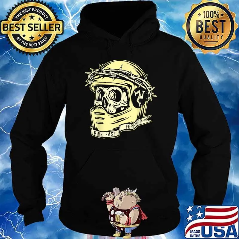 Isle of Man Ride Fast Forever TT Racer T-Shirt Hoodie