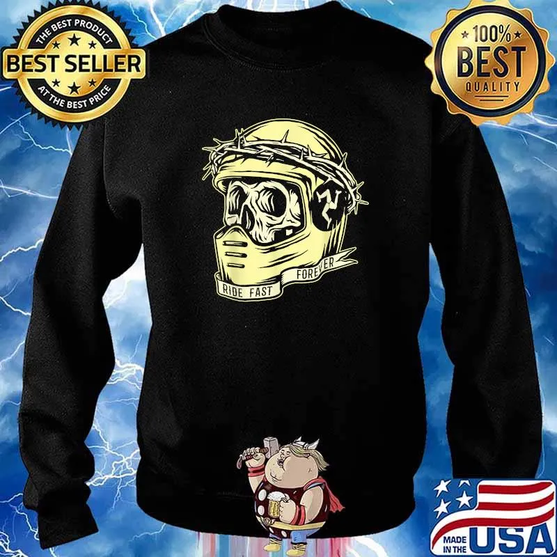 Isle of Man Ride Fast Forever TT Racer T-Shirt Sweater