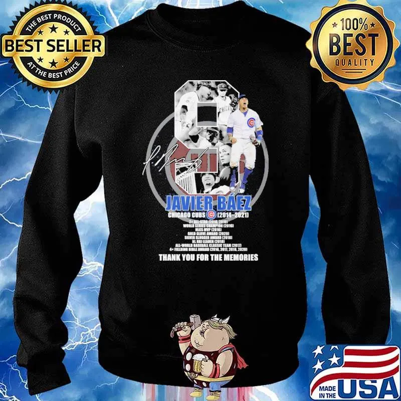 Javier Baez Thank You For The Memories Shirt Sweater