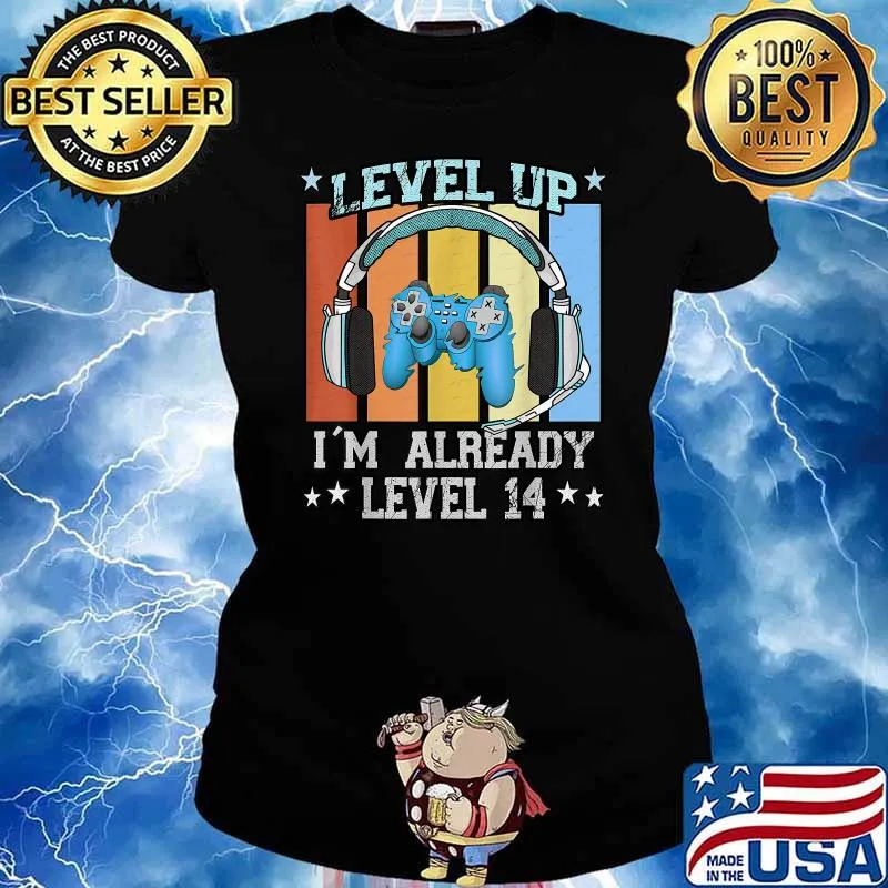 Level I´m Already 14 Years Unlocked Vintage T-Shirt Ladies tee