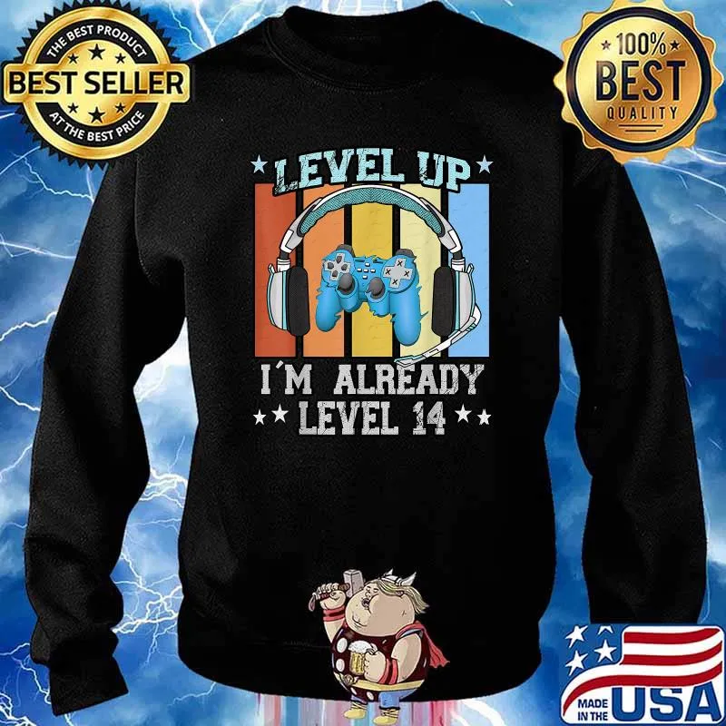 Level I´m Already 14 Years Unlocked Vintage T-Shirt Sweater