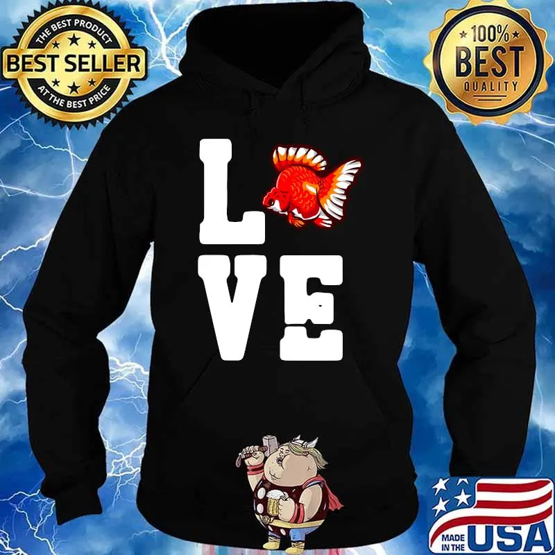 Love Goldfish Aquarium Water Fish Breeder Carp Goldfish T-Shirt Hoodie