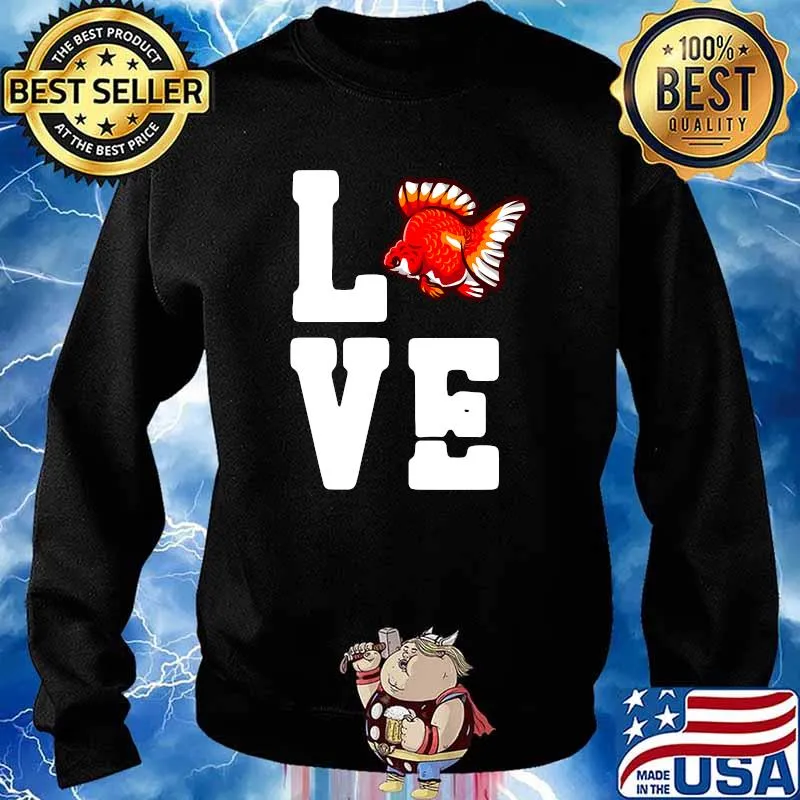 Love Goldfish Aquarium Water Fish Breeder Carp Goldfish T-Shirt Sweater