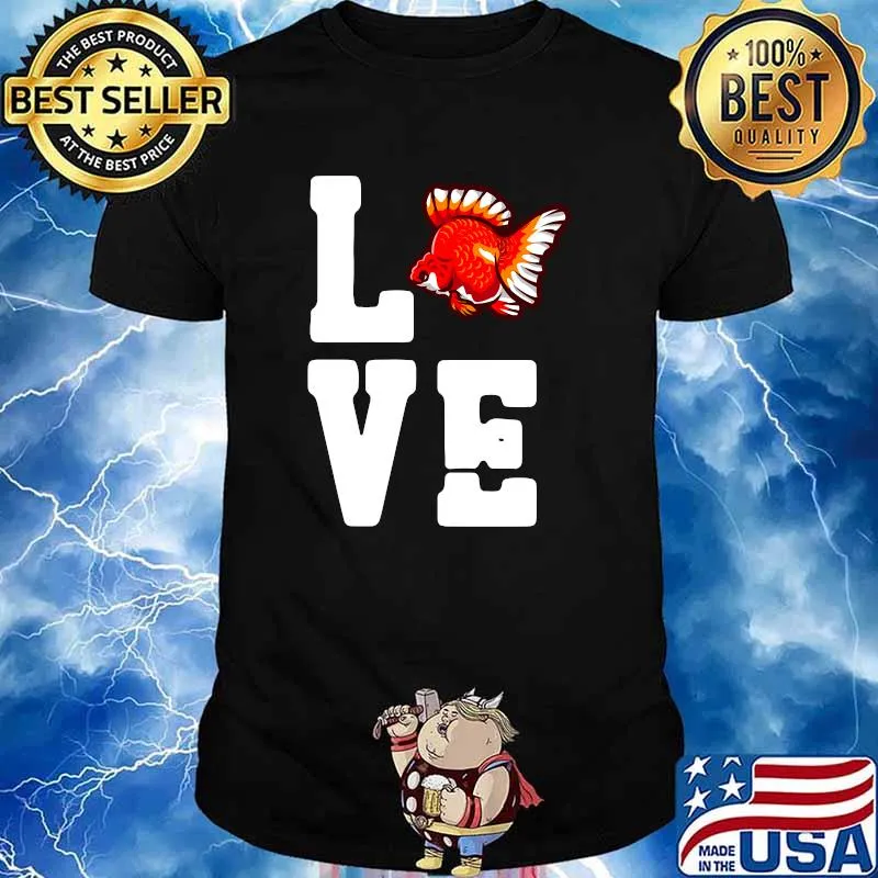 Love Goldfish Aquarium Water Fish Breeder Carp Goldfish T-Shirt