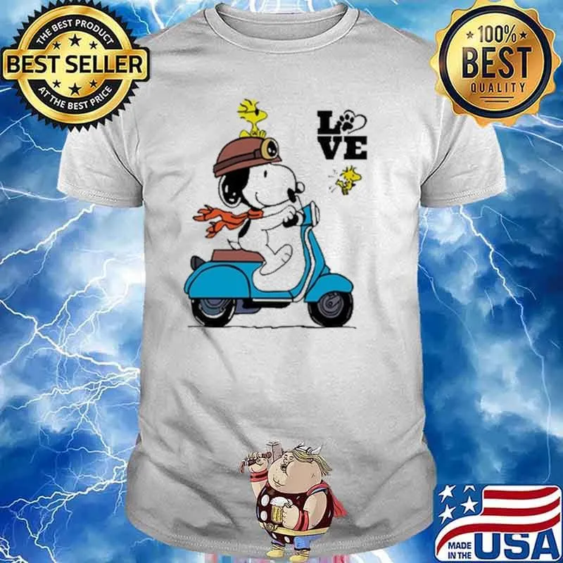 Love Vespa Snoopy shirt