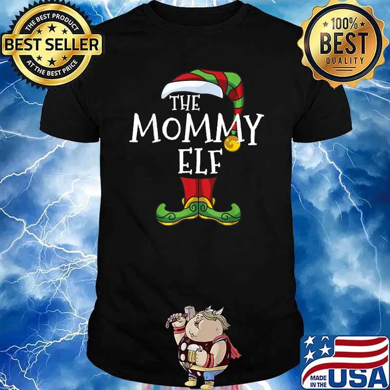 Mommy Elf Family Matching Christmas Group Pajama T-Shirt