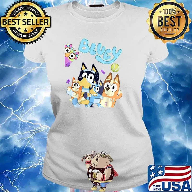 My Dad Blueys Love Father's Day T-Shirt Ladies tee