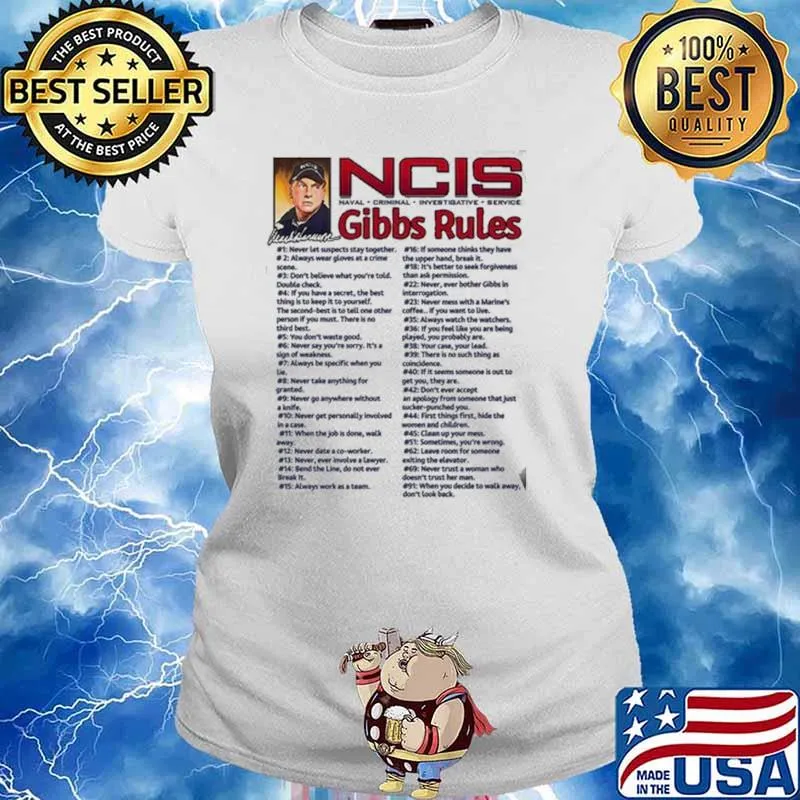 NCIs Gibbs Rules Shirt Ladies tee