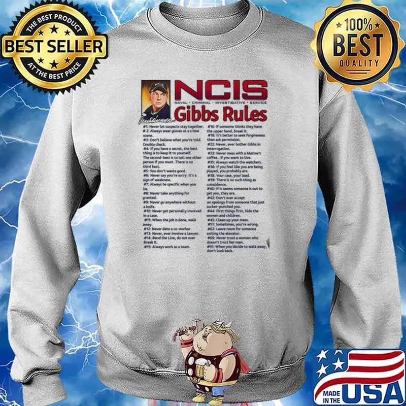 NCIs Gibbs Rules Shirt Sweater