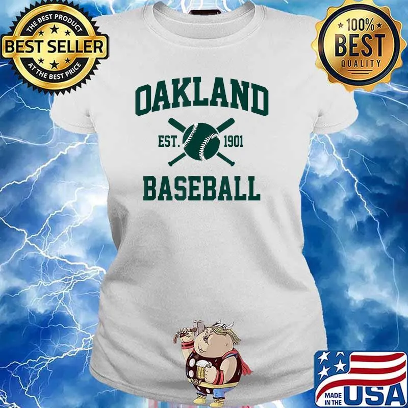 Oakland Baseball Athletic Vintage Sports Team Fan T-Shirt Ladies tee