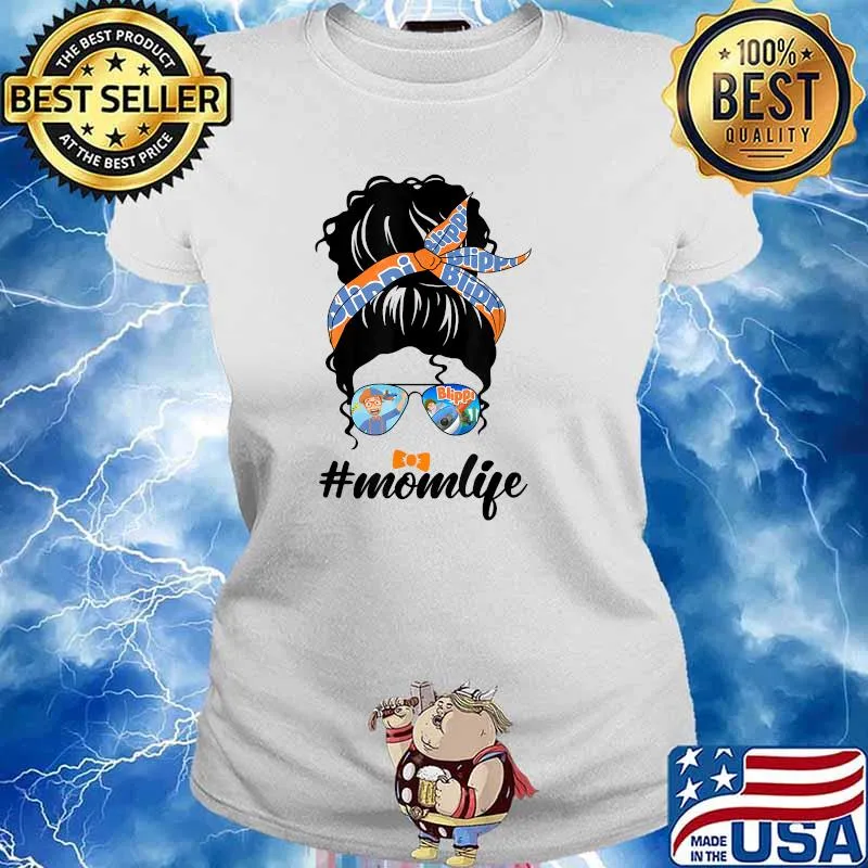 Official Blippis Family Mom Funny Life For Lover T-Shirt Ladies tee