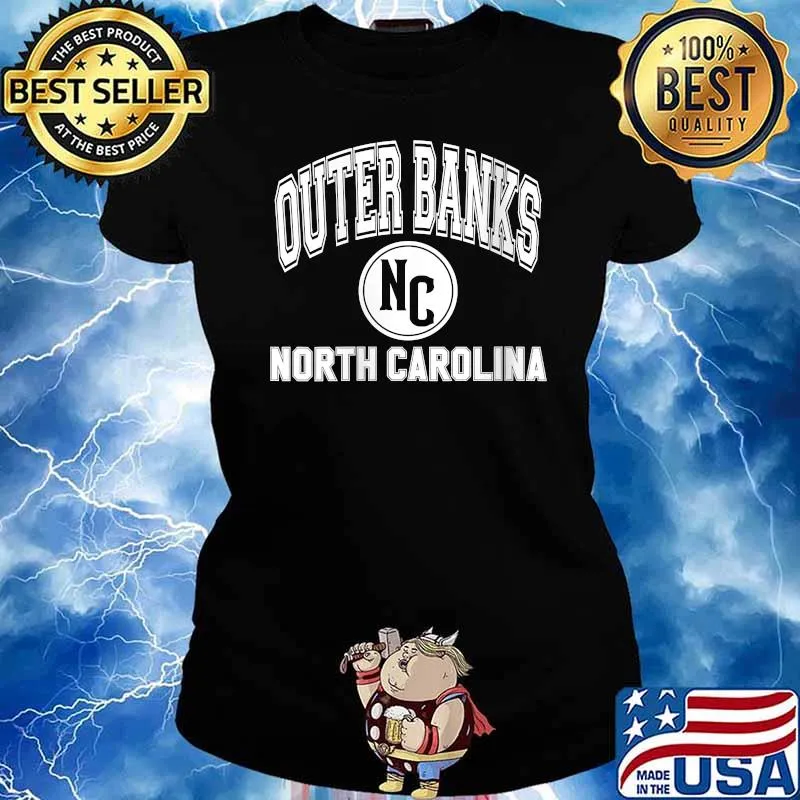Outer Banks North Carolina Varsity T-Shirt Ladies tee