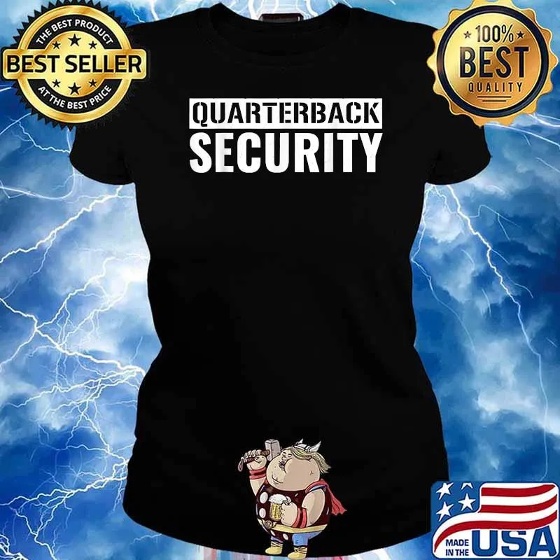 Quarterback Security Football T-Shirt Ladies tee