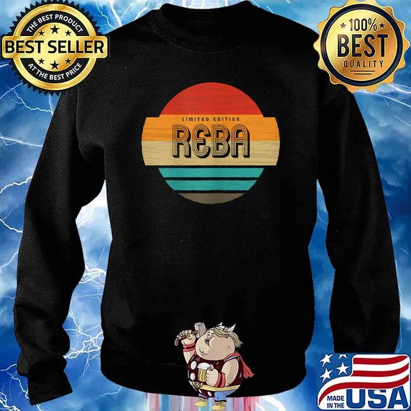 Reba Name Retro Vintage Sunset Limited Edition T-Shirt Sweater