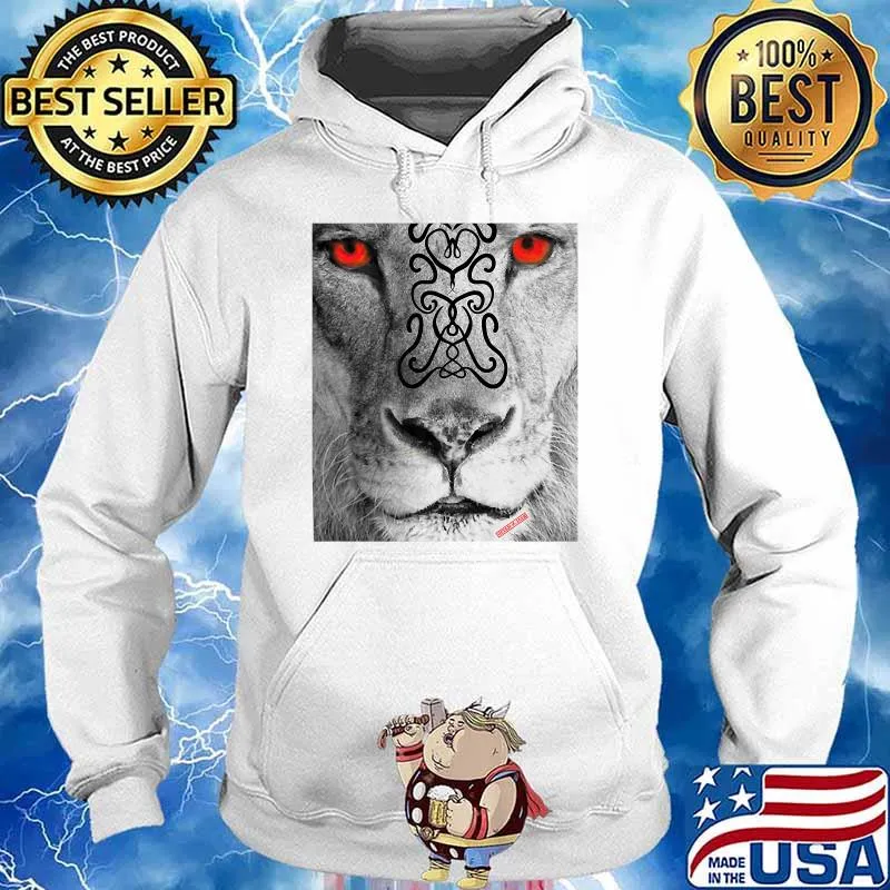 Red eyed Lion T-Shirt Hoodie