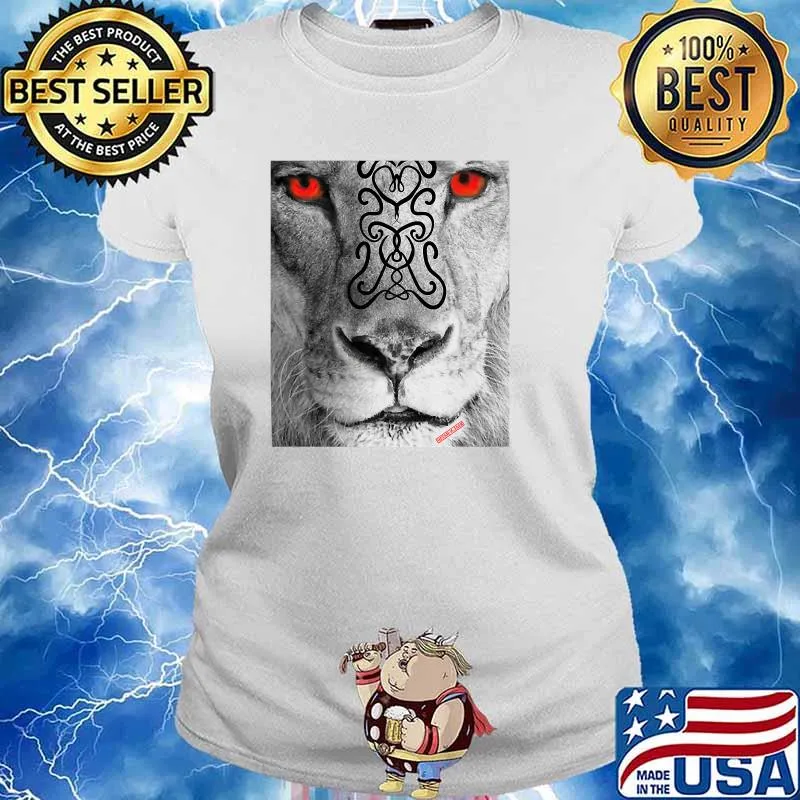 Red eyed Lion T-Shirt Ladies tee